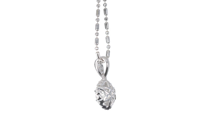 Round Pavé Diamond Pendant