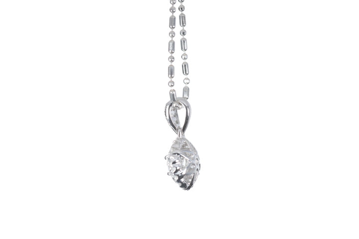 Round Pavé Diamond Pendant