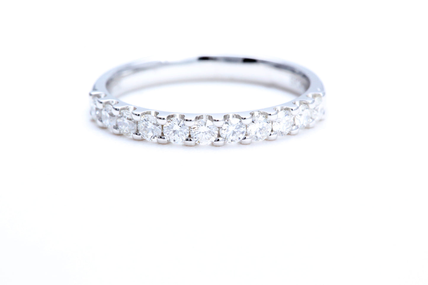 Minimalist Pavé Diamond Ring 1/2 of a carat total weight in 14K white gold