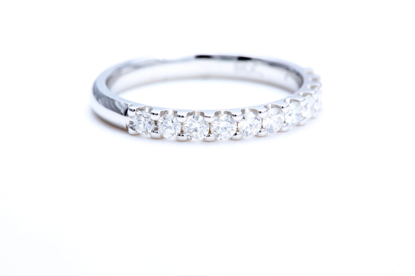 Minimalist Pavé Diamond Ring 1/2 of a carat total weight in 14K white gold