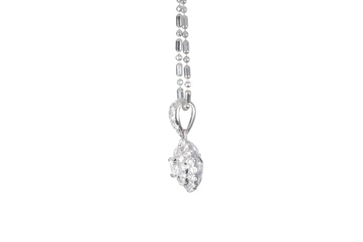 Round Pavé Diamond Pendant