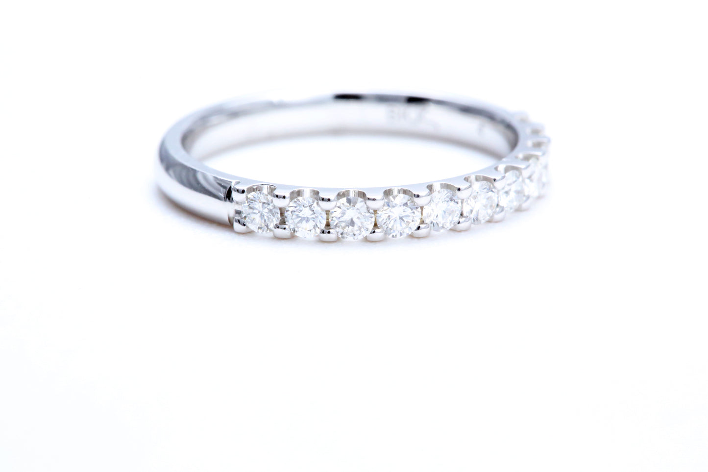 Minimalist Pavé Diamond Ring 1/2 of a carat total weight in 14K white gold