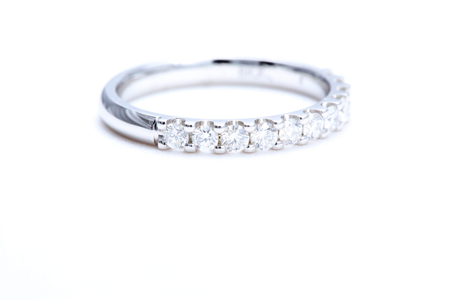 Minimalist Pavé Diamond Ring 1/2 of a carat total weight in 14K white gold