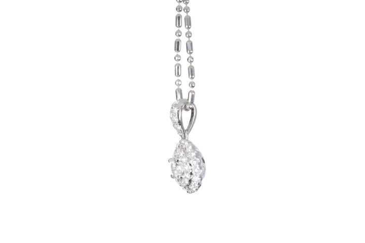Round Pavé Diamond Pendant