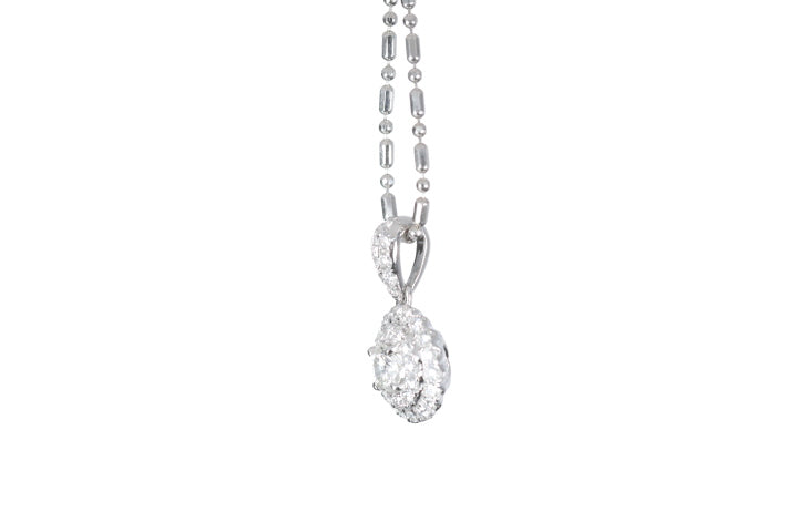 Round Pavé Diamond Pendant