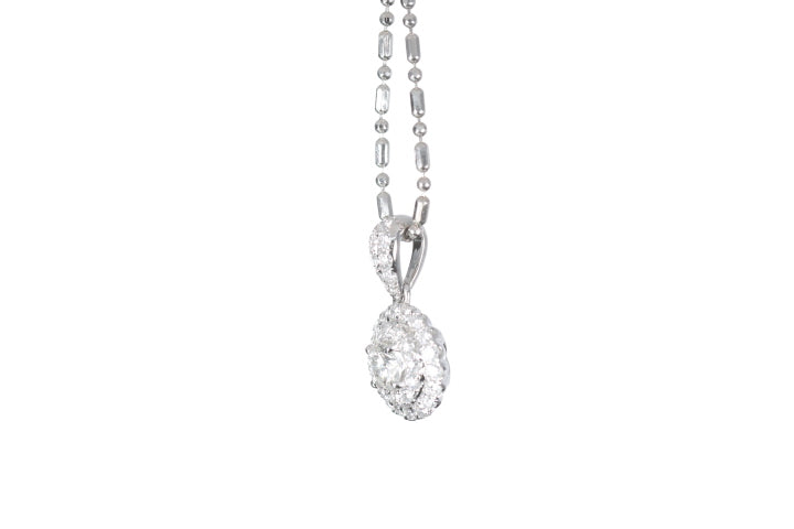 Round Pavé Diamond Pendant