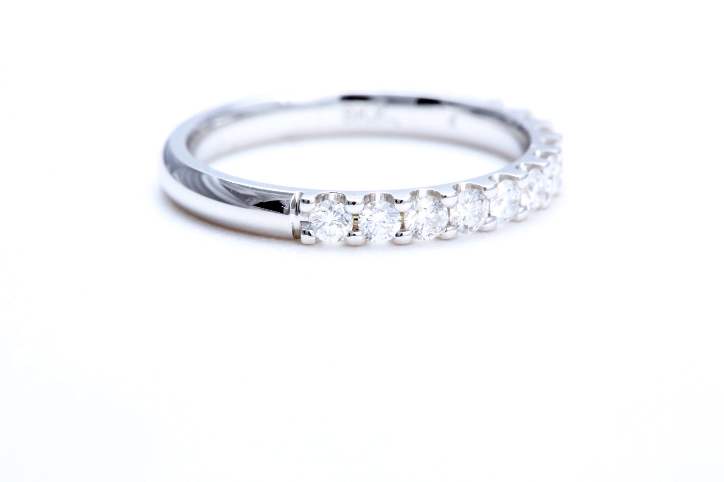 Minimalist Pavé Diamond Ring 1/2 of a carat total weight in 18K white gold
