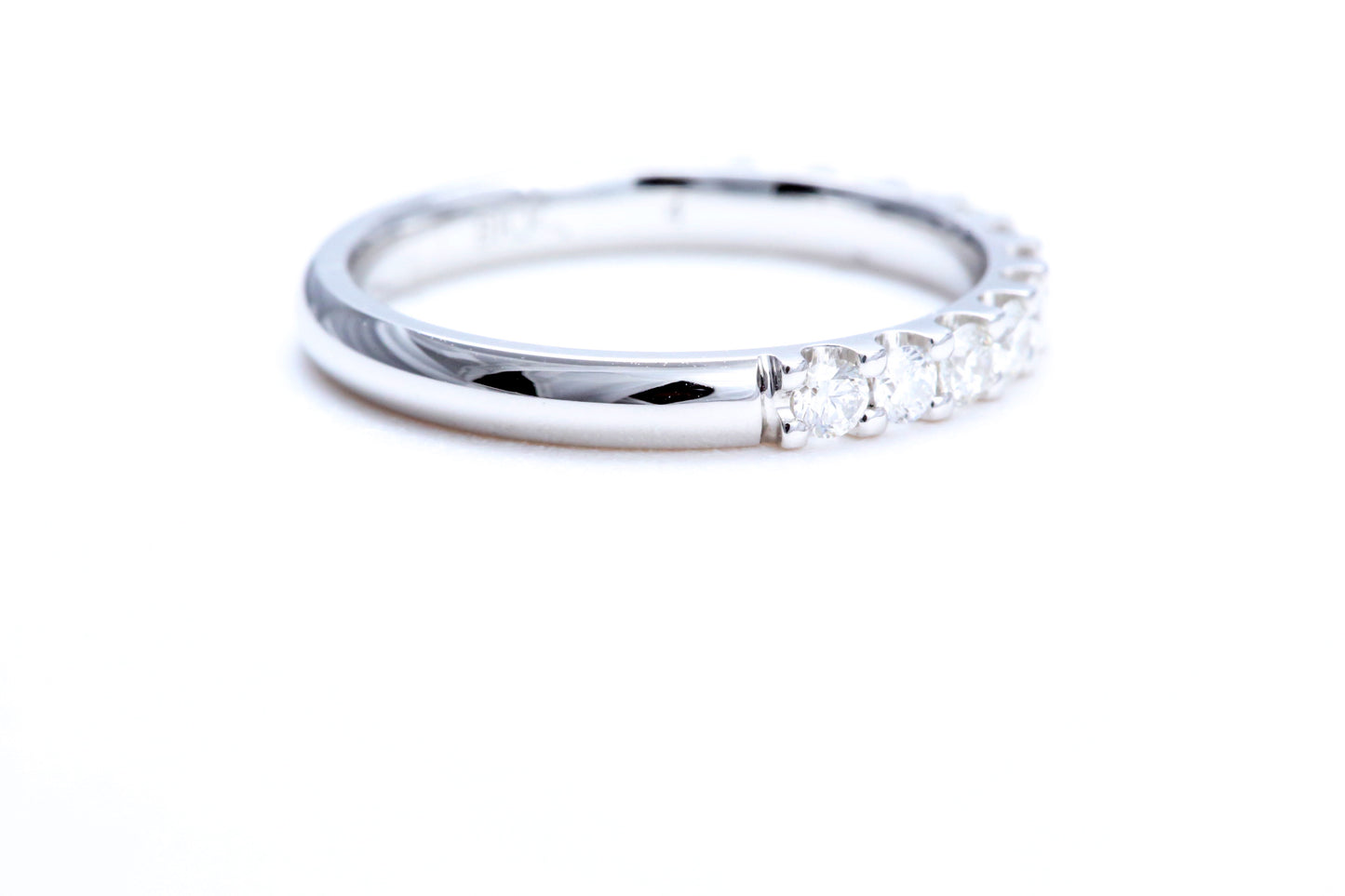 Minimalist Pavé Diamond Ring 1/2 of a carat total weight in 14K white gold