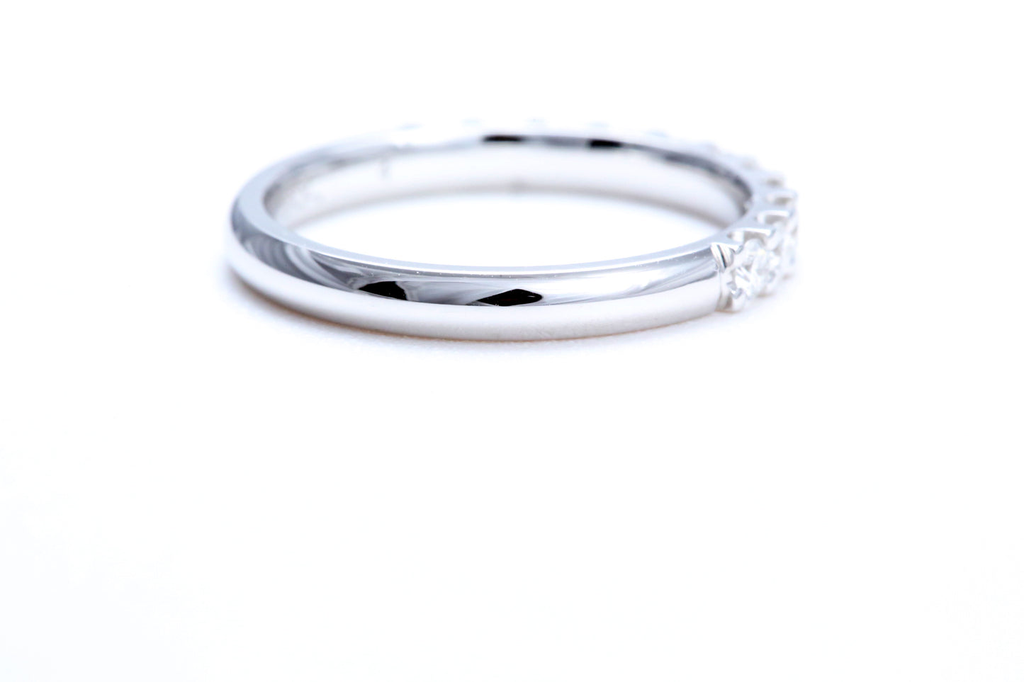 Minimalist Pavé Diamond Ring 1/2 of a carat total weight in 14K white gold