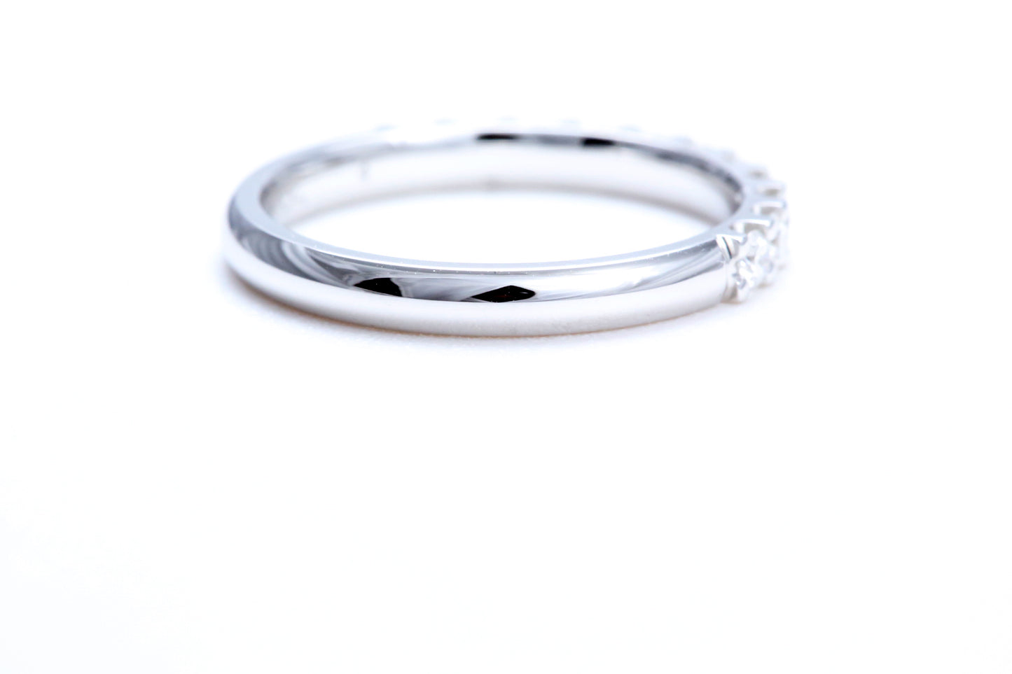 Minimalist Pavé Diamond Ring 1/2 of a carat total weight in 14K white gold