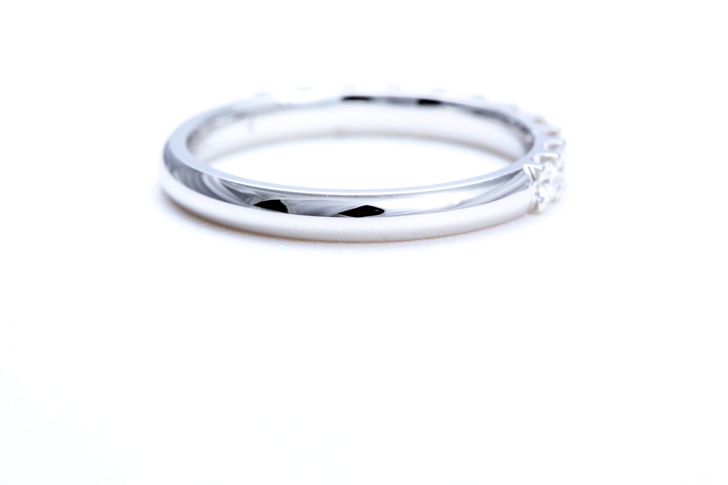 Minimalist Pavé Diamond Ring 1/2 of a carat total weight in 14K white gold