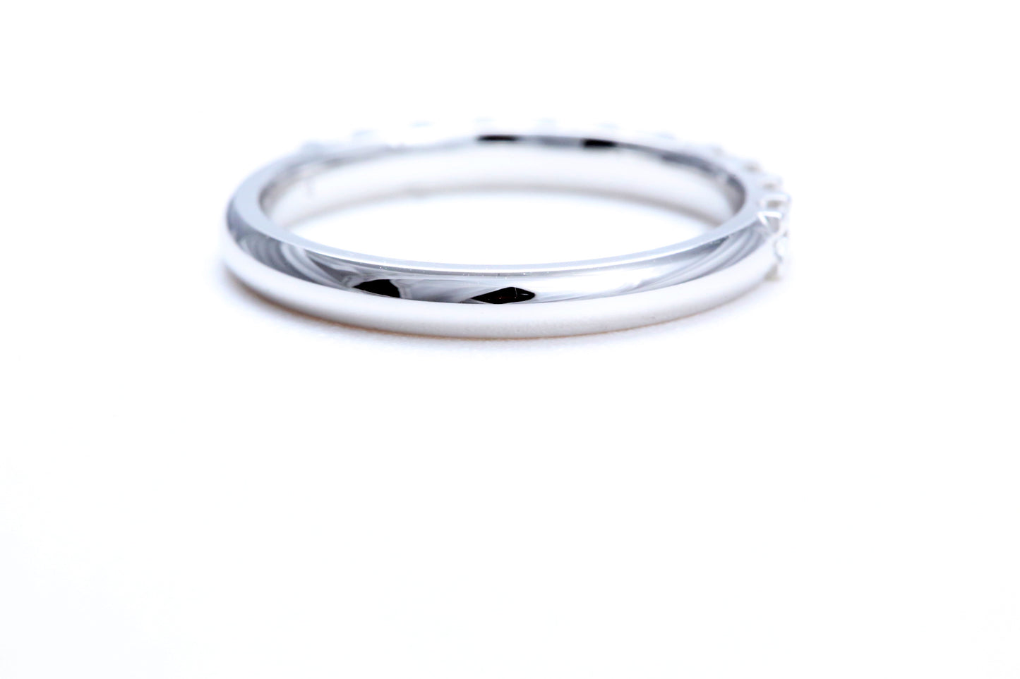 Minimalist Pavé Diamond Ring 1/2 of a carat total weight in 14K white gold
