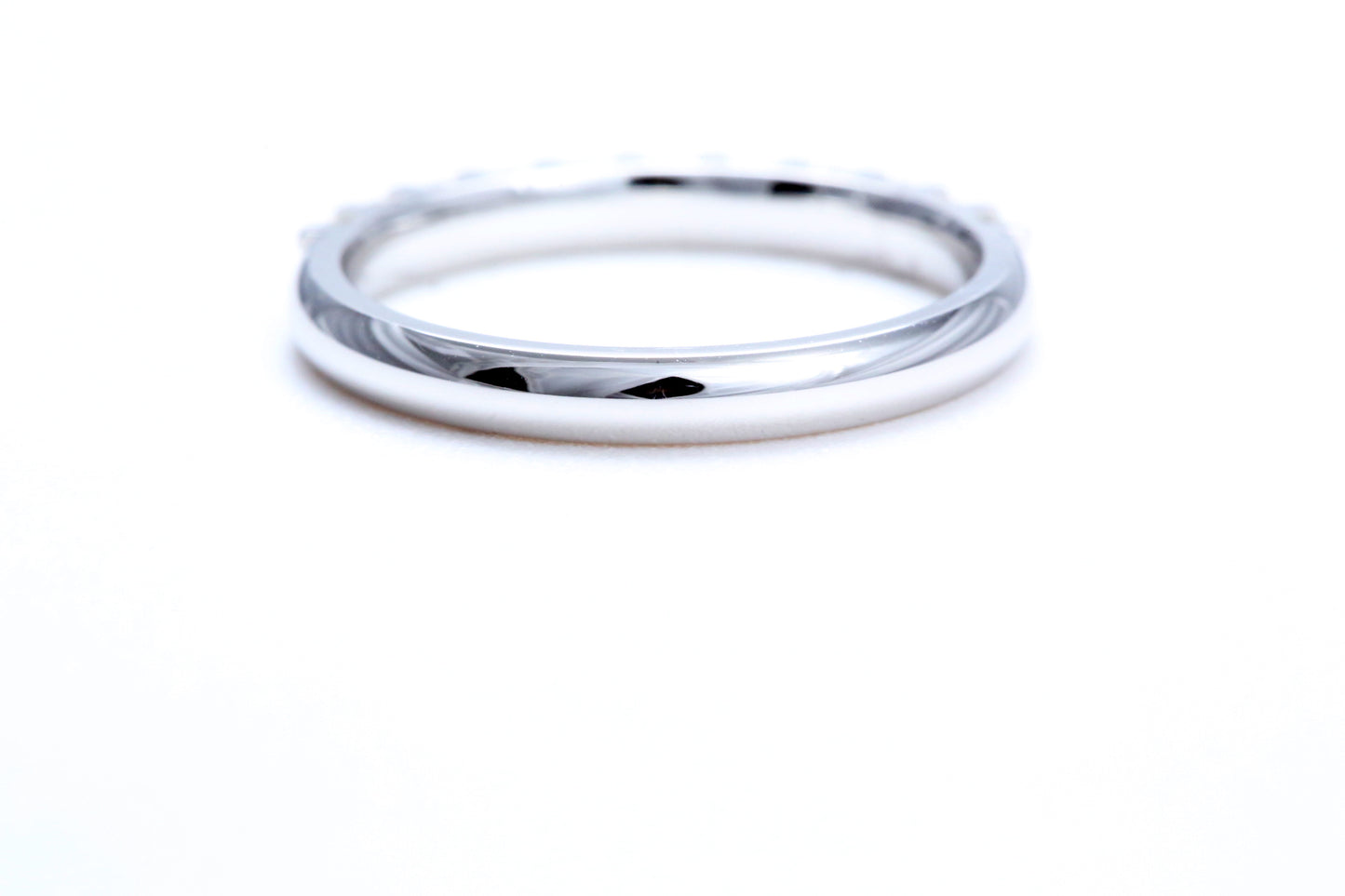 Minimalist Pavé Diamond Ring 1/2 of a carat total weight in 14K white gold