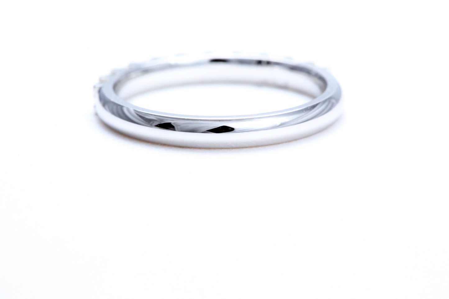Minimalist Pavé Diamond Ring 1/2 of a carat total weight in 18K white gold