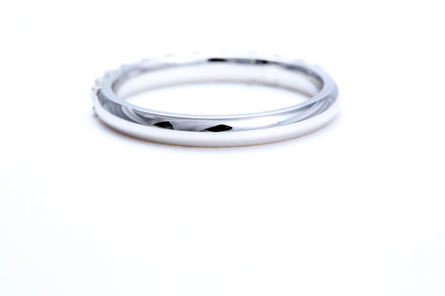 Minimalist Pavé Diamond Ring 1/2 of a carat total weight in 14K white gold