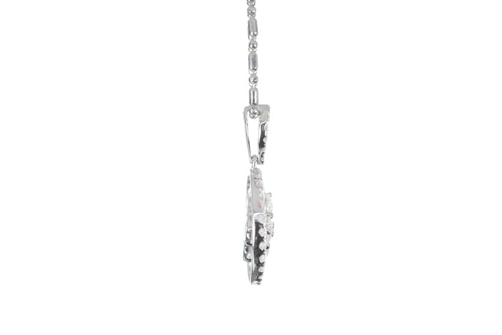Diamond Dangle Halo Pendant
