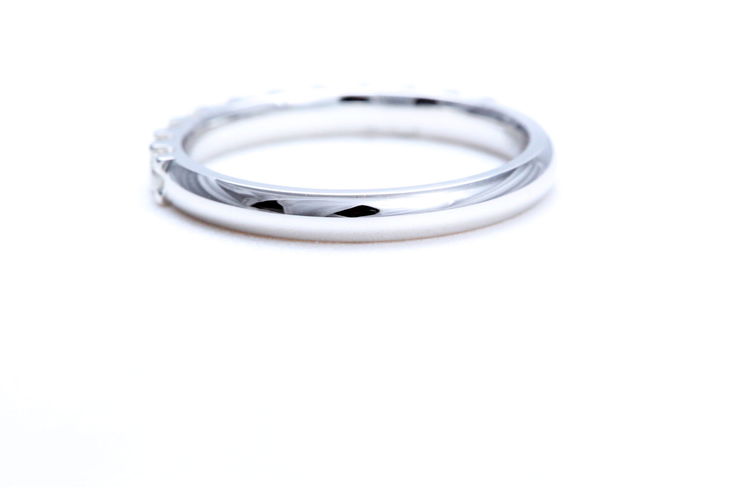 Minimalist Pavé Diamond Ring 1/2 of a carat total weight in 18K white gold