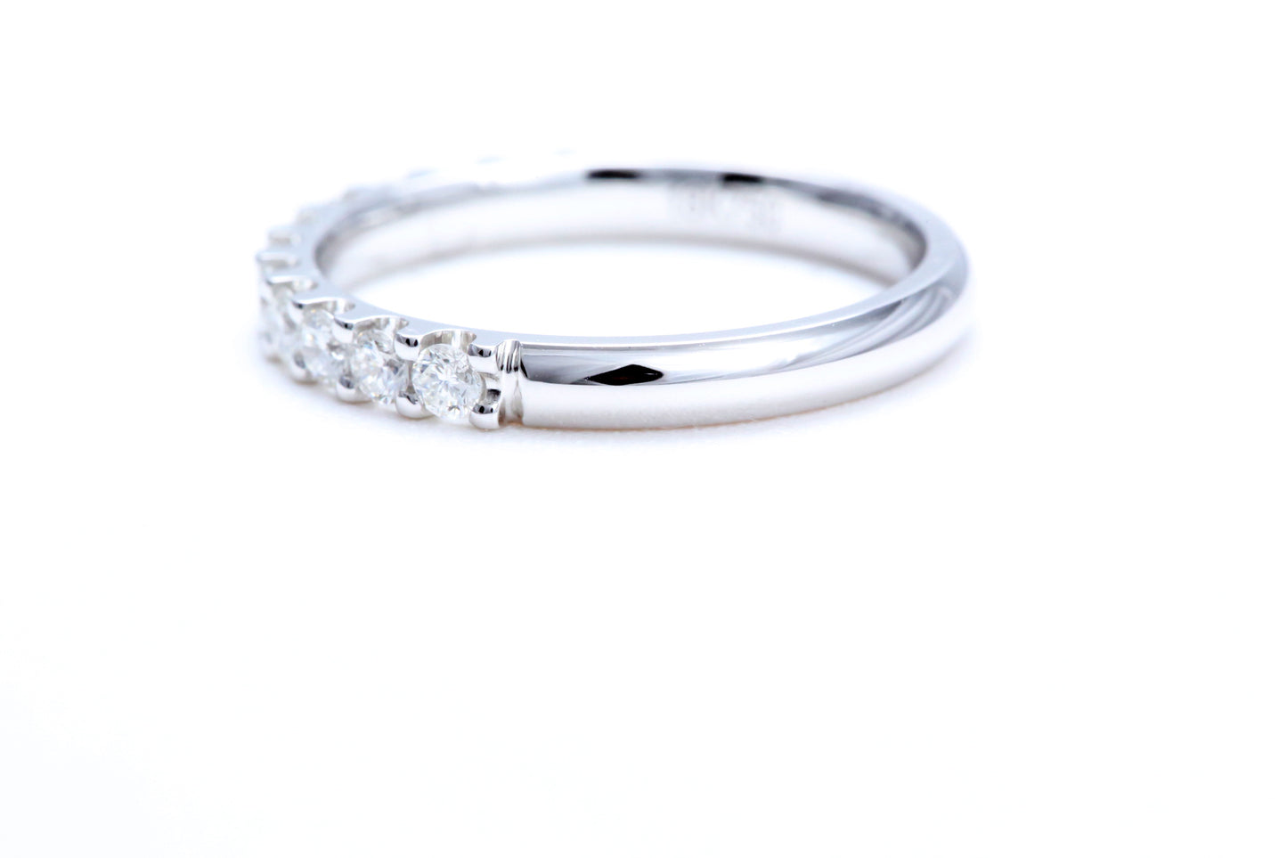Minimalist Pavé Diamond Ring 1/2 of a carat total weight in 14K white gold
