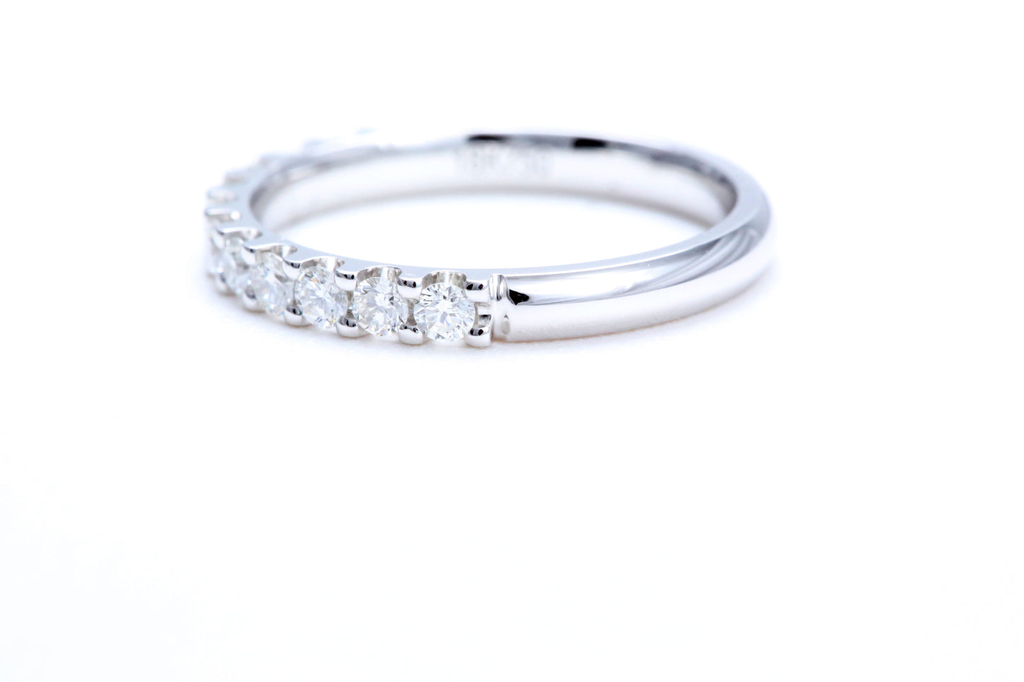 Minimalist Pavé Diamond Ring 1/2 of a carat total weight in 14K white gold