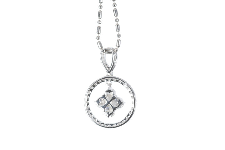 Diamond Dangle Halo Pendant