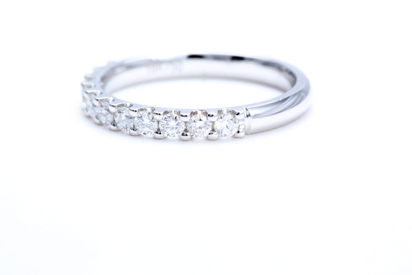 Minimalist Pavé Diamond Ring 1/2 of a carat total weight in 18K white gold