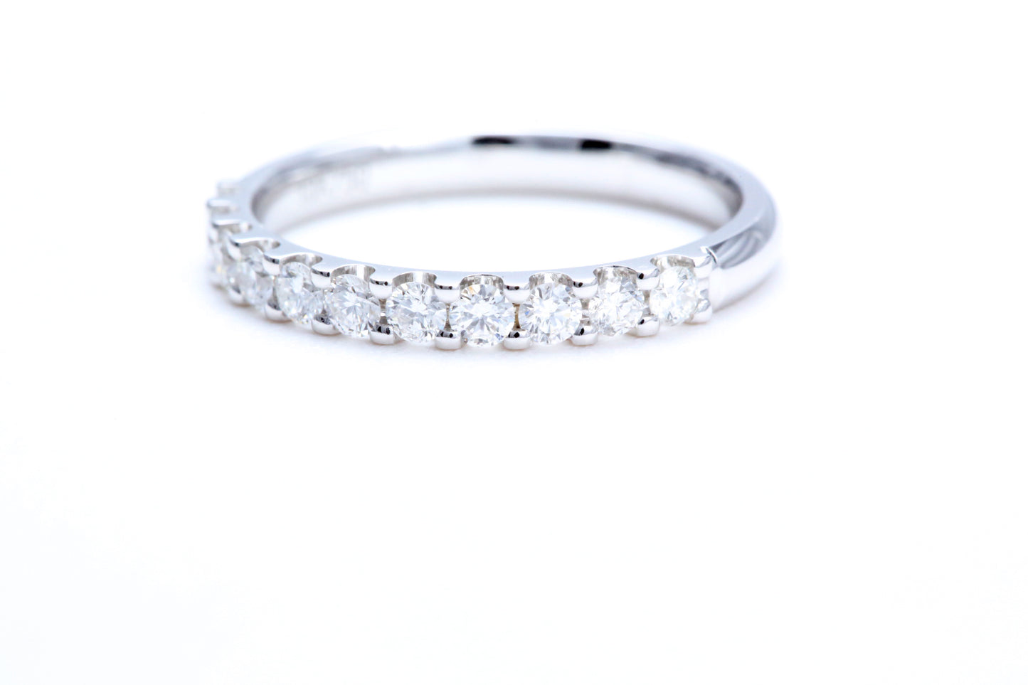 Minimalist Pavé Diamond Ring 1/2 of a carat total weight in 14K white gold