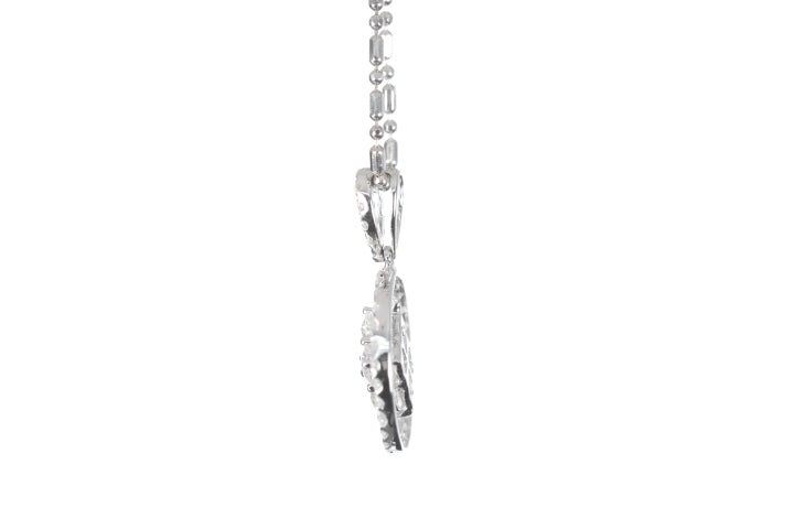 Diamond Dangle Halo Pendant