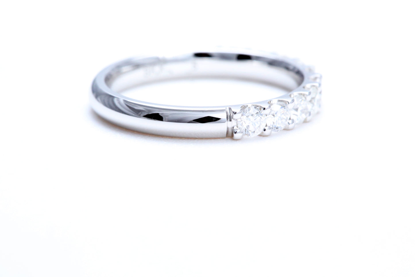 Minimalist Pavé Diamond Ring 3/4 of a carat total weight in 14K white gold