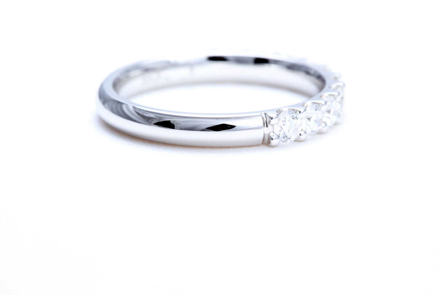 Minimalist Pavé Diamond Ring 3/4 of a carat total weight in 14K white gold