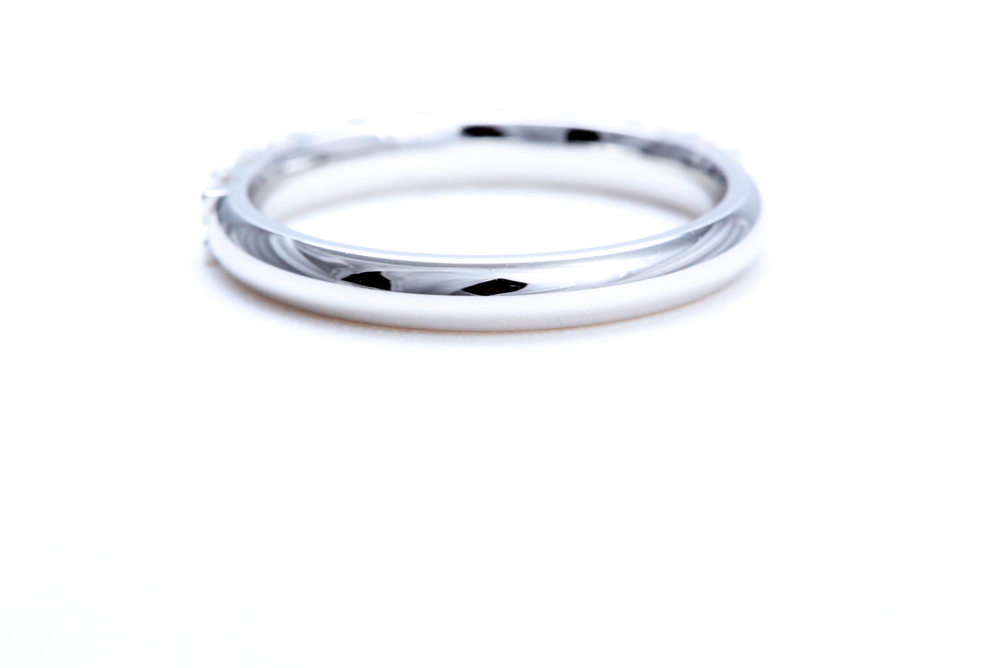 Minimalist Pavé Diamond Ring 3/4 of a carat total weight in 14K white gold