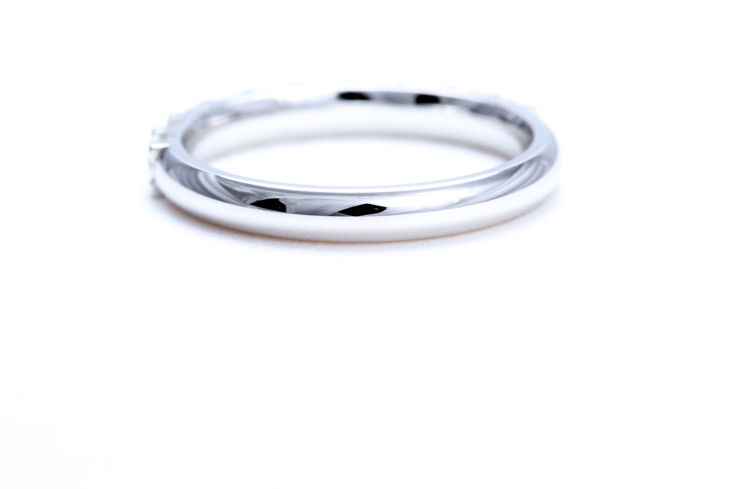 Minimalist Pavé Diamond Ring 3/4 of a carat total weight in 14K white gold