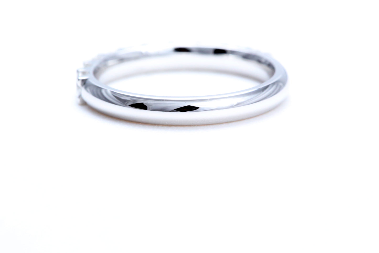 Minimalist Pavé Diamond Ring 3/4 of a carat total weight in 14K white gold