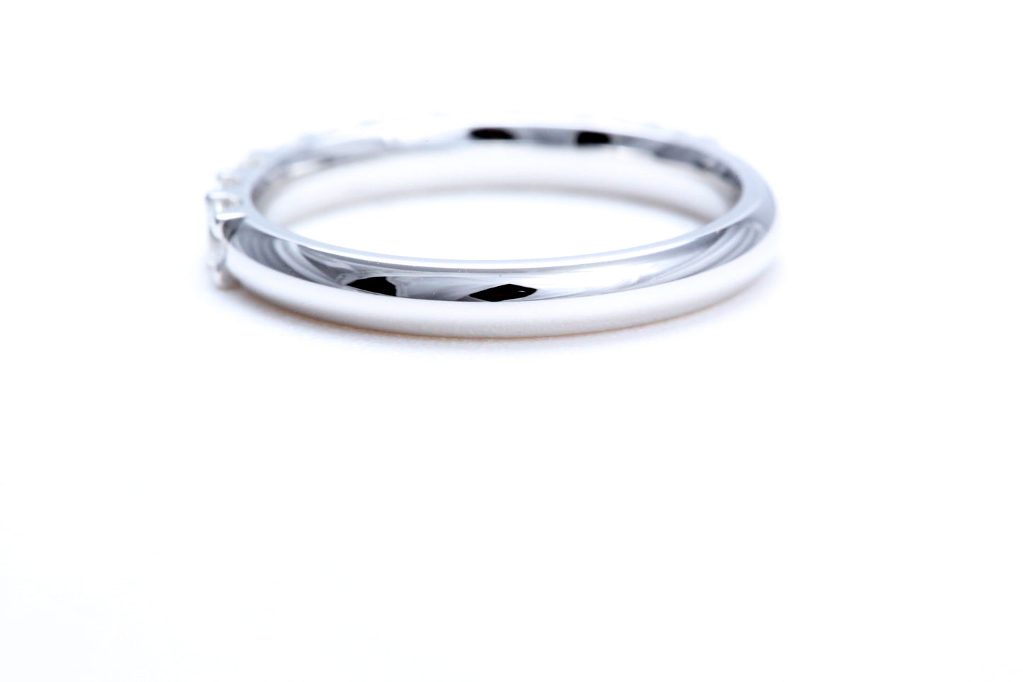 Minimalist Pavé Diamond Ring 3/4 of a carat total weight in 14K white gold