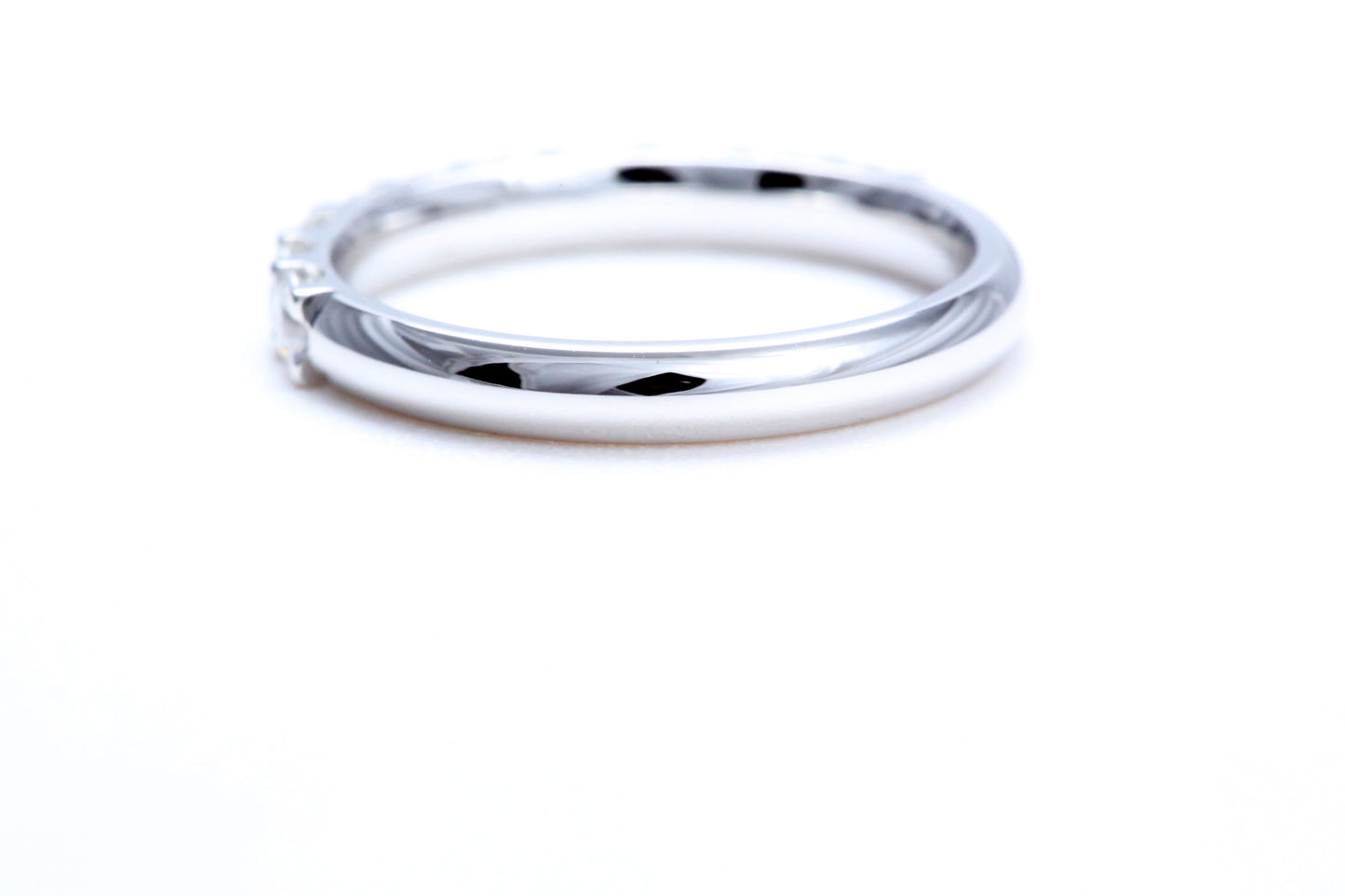 Minimalist Pavé Diamond Ring 3/4 of a carat total weight in 14K white gold