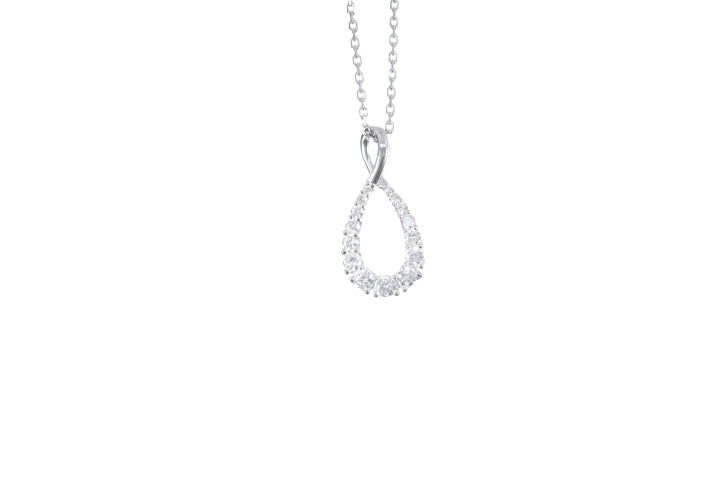 Pear Shaped Diamond Pendant