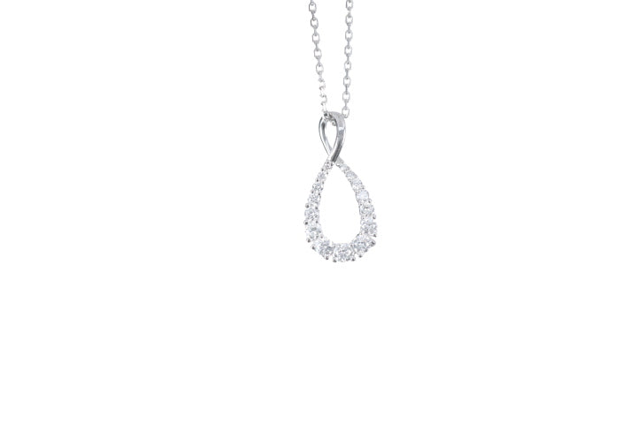 Pear Shaped Diamond Pendant