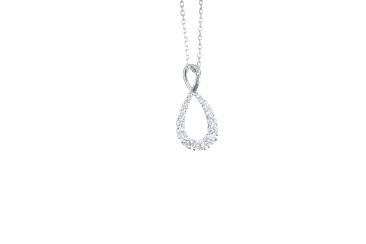 Pear Shaped Diamond Pendant