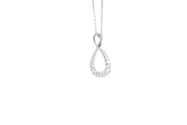 Pear Shaped Diamond Pendant