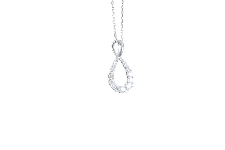 Pear Shaped Diamond Pendant