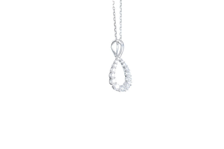 Pear Shaped Diamond Pendant