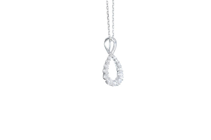 Pear Shaped Diamond Pendant