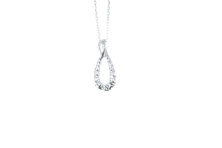 Pear Shaped Diamond Pendant