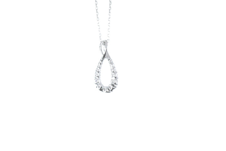 Pear Shaped Diamond Pendant