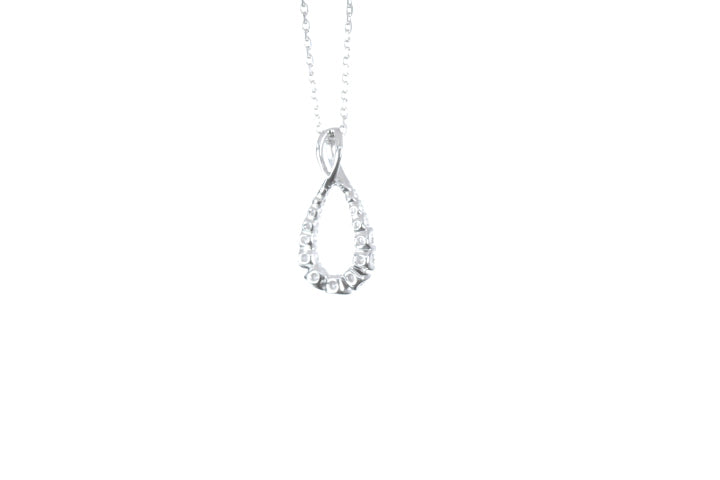 Pear Shaped Diamond Pendant
