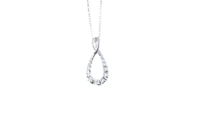 Pear Shaped Diamond Pendant