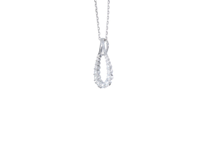 Pear Shaped Diamond Pendant