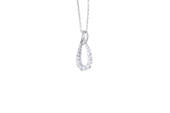 Pear Shaped Diamond Pendant