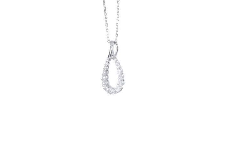 Pear Shaped Diamond Pendant