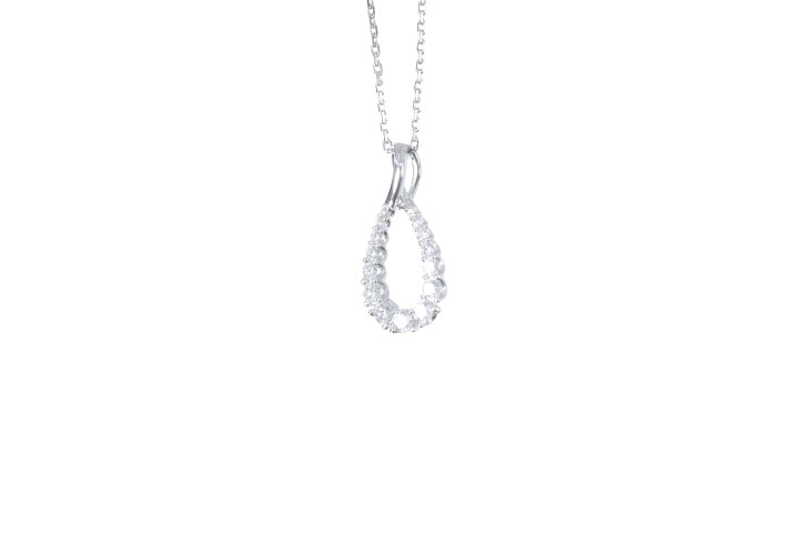 Pear Shaped Diamond Pendant