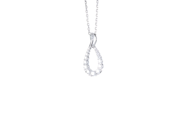 Pear Shaped Diamond Pendant